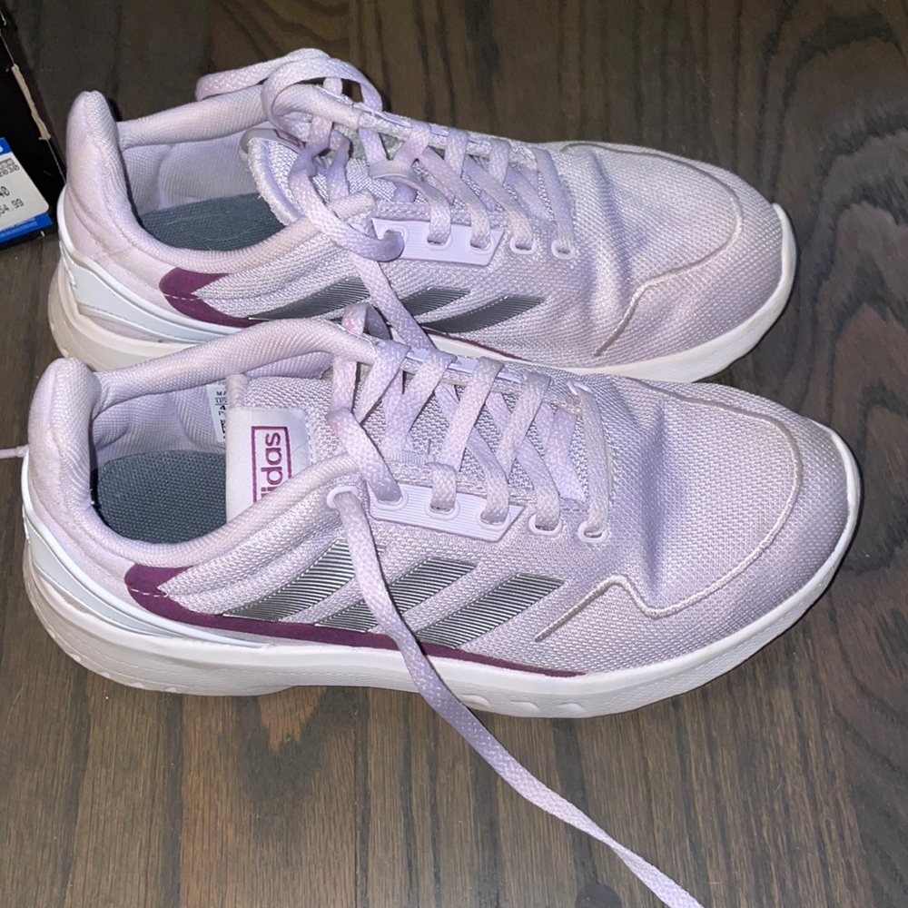 Adidas purple shoes